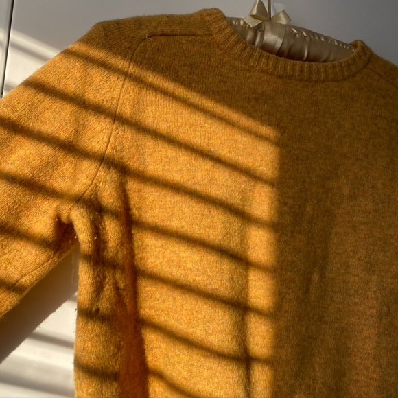 H&M LOGG Wool Sweater Mustard M - Picture 4 of 6